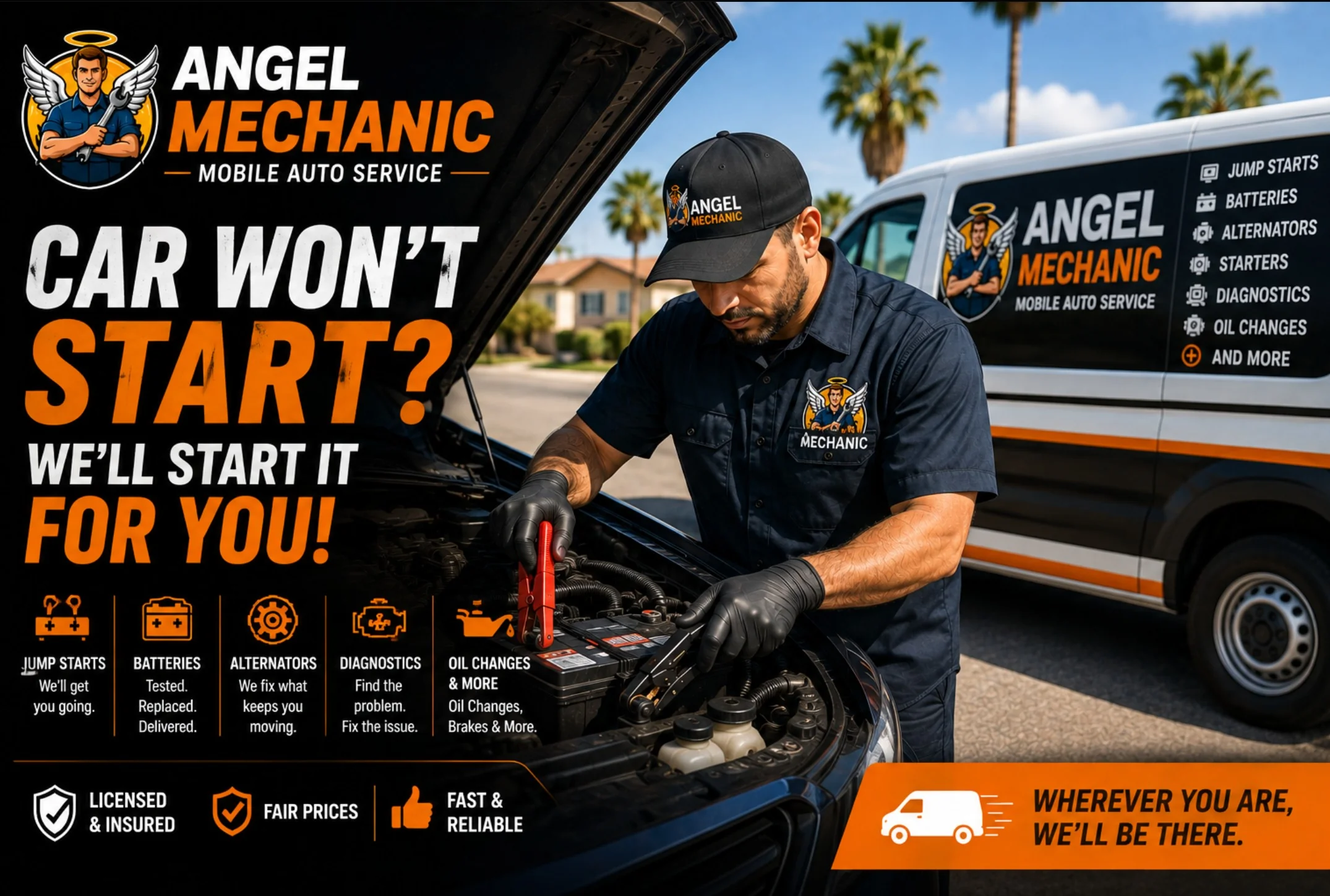 Car Won't Start? We'll Diagnose & Fix It Right Where You Are