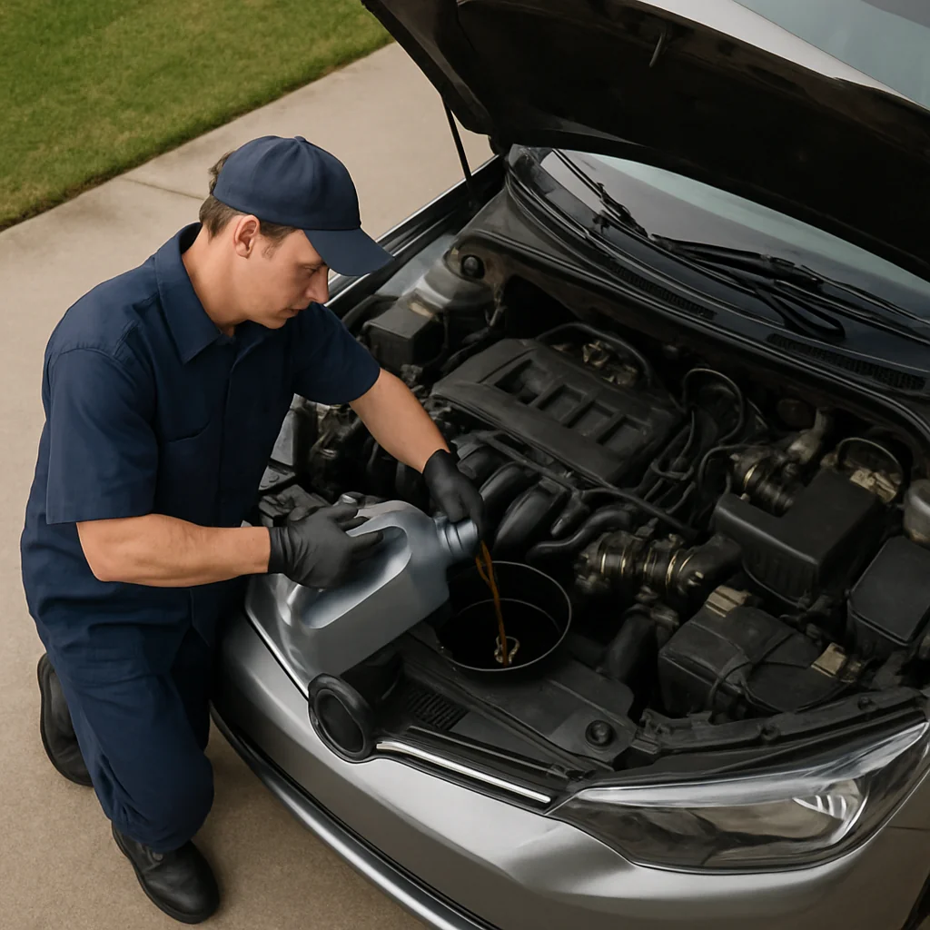 Angel Mechanic Mobile Oil Change in Artesia, CA