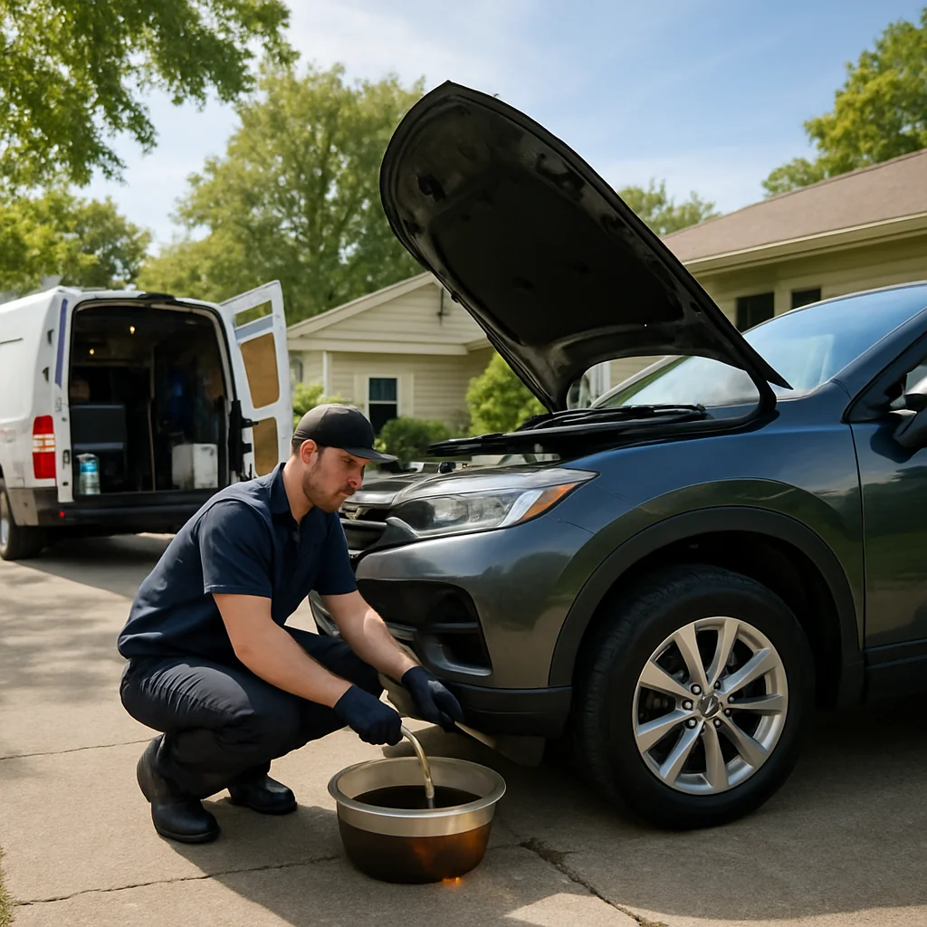 Angel Mechanic Mobile Oil Change in Rialto, CA