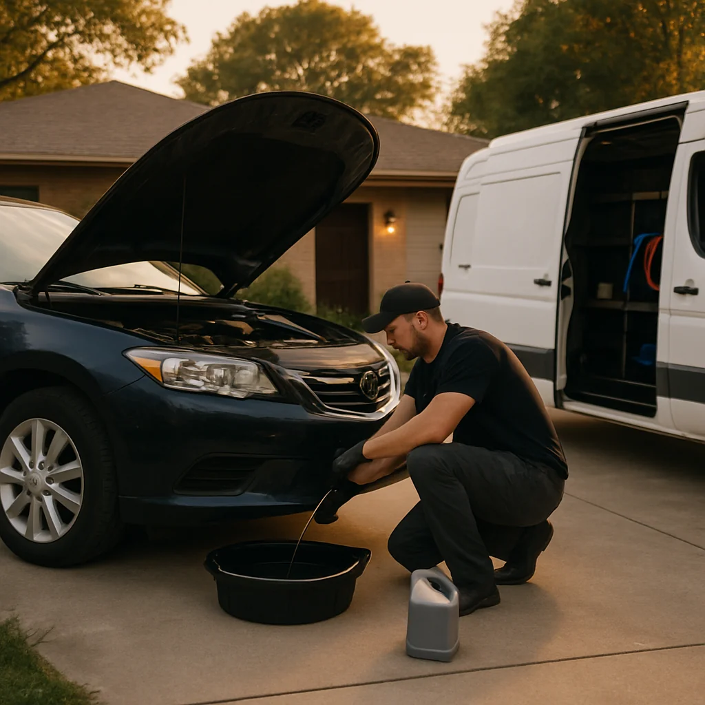 Angel Mechanic Mobile Oil Change in Banning, CA