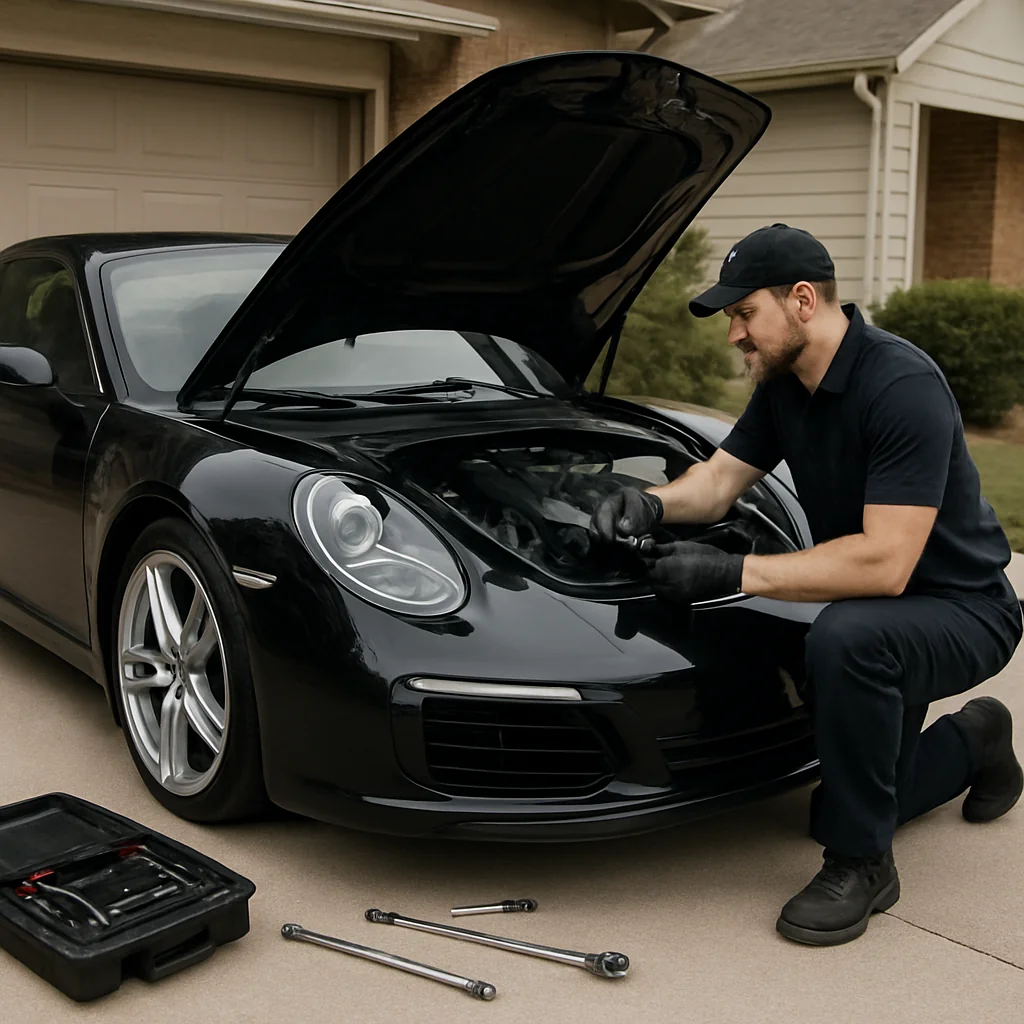 Angel Mechanic Mobile Oil Change for Porsche owners