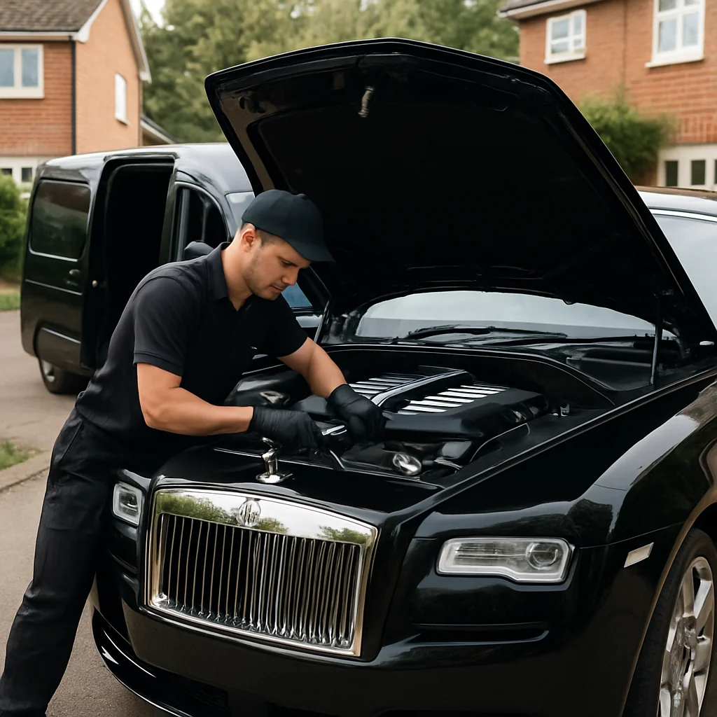 Angel Mechanic Mobile Oil Change for Rolls-Royce owners
