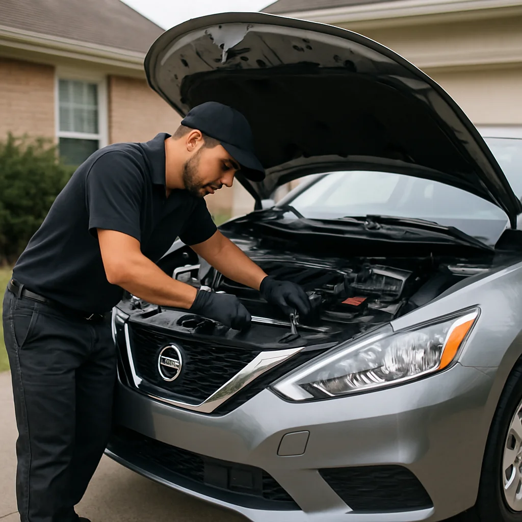 Angel Mechanic Mobile Oil Change for Nissan owners