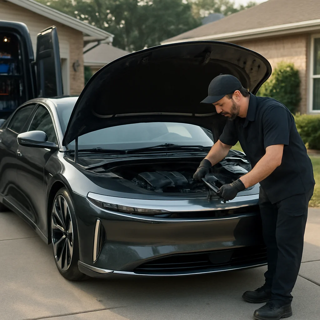 Angel Mechanic Mobile Oil Change for Lucid owners