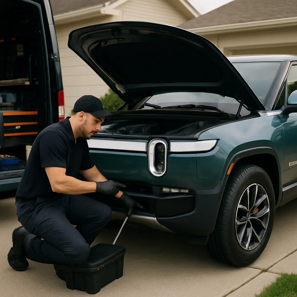 Angel Mechanic Mobile Oil Change for Rivian owners