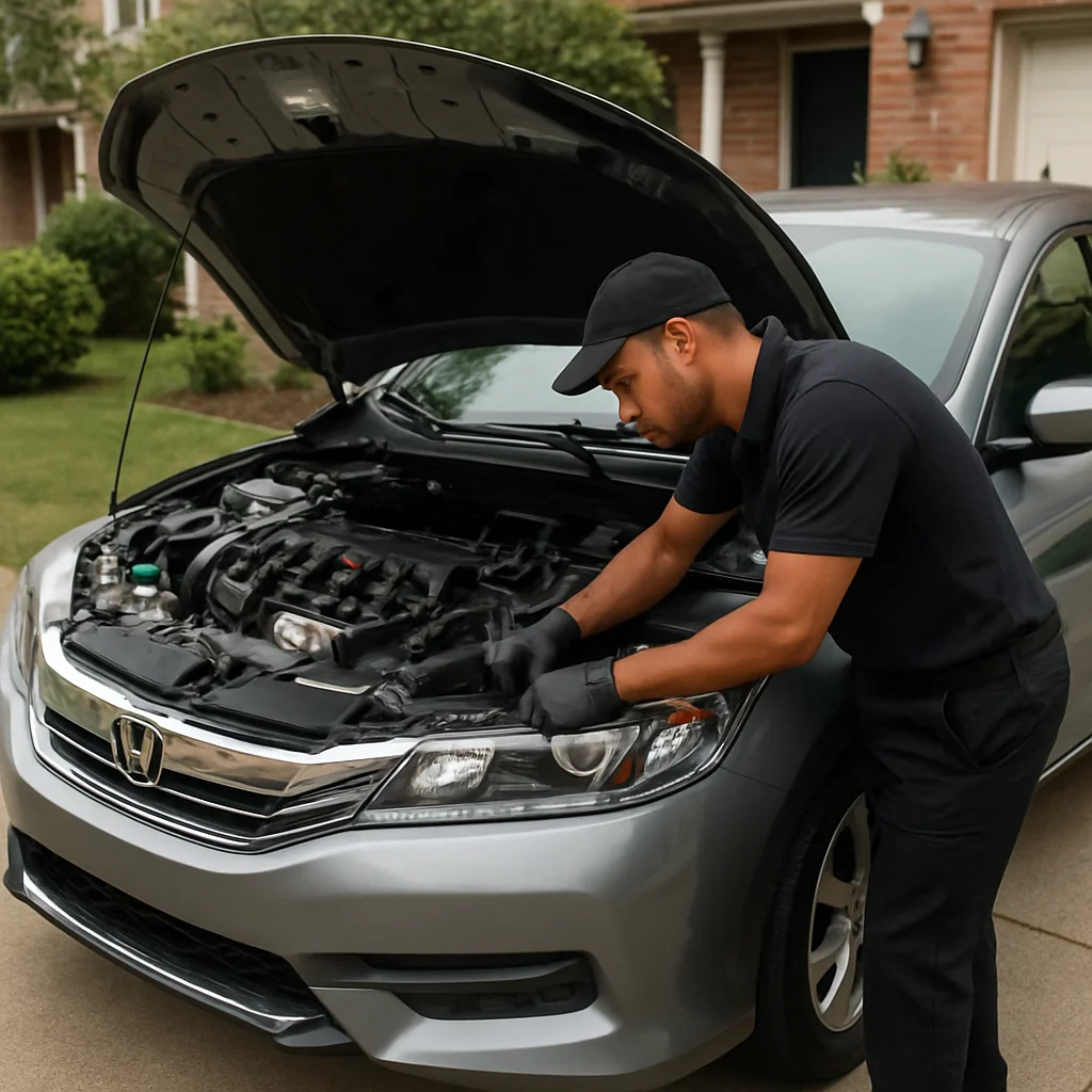 Angel Mechanic Mobile Oil Change for Honda owners