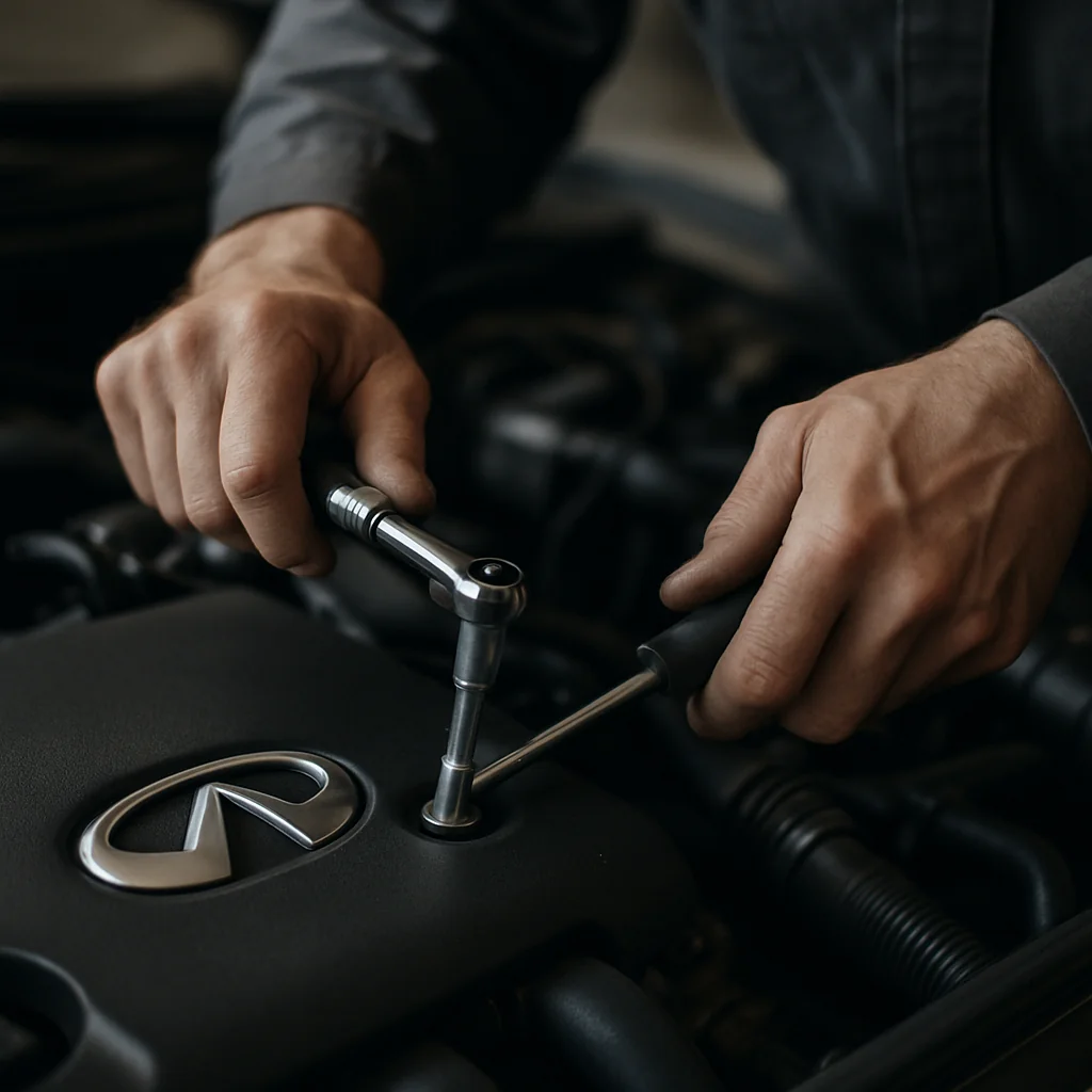 Angel Mechanic Mobile Oil Change for Infiniti owners