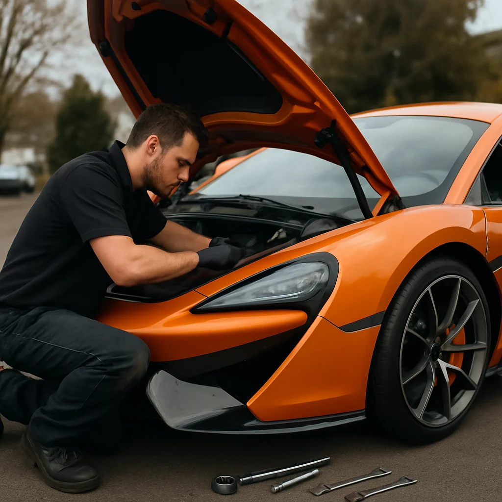 Angel Mechanic Mobile Oil Change for McLaren owners