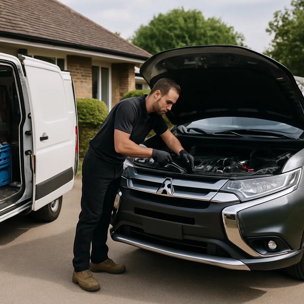 Angel Mechanic Mobile Oil Change for Mitsubishi owners