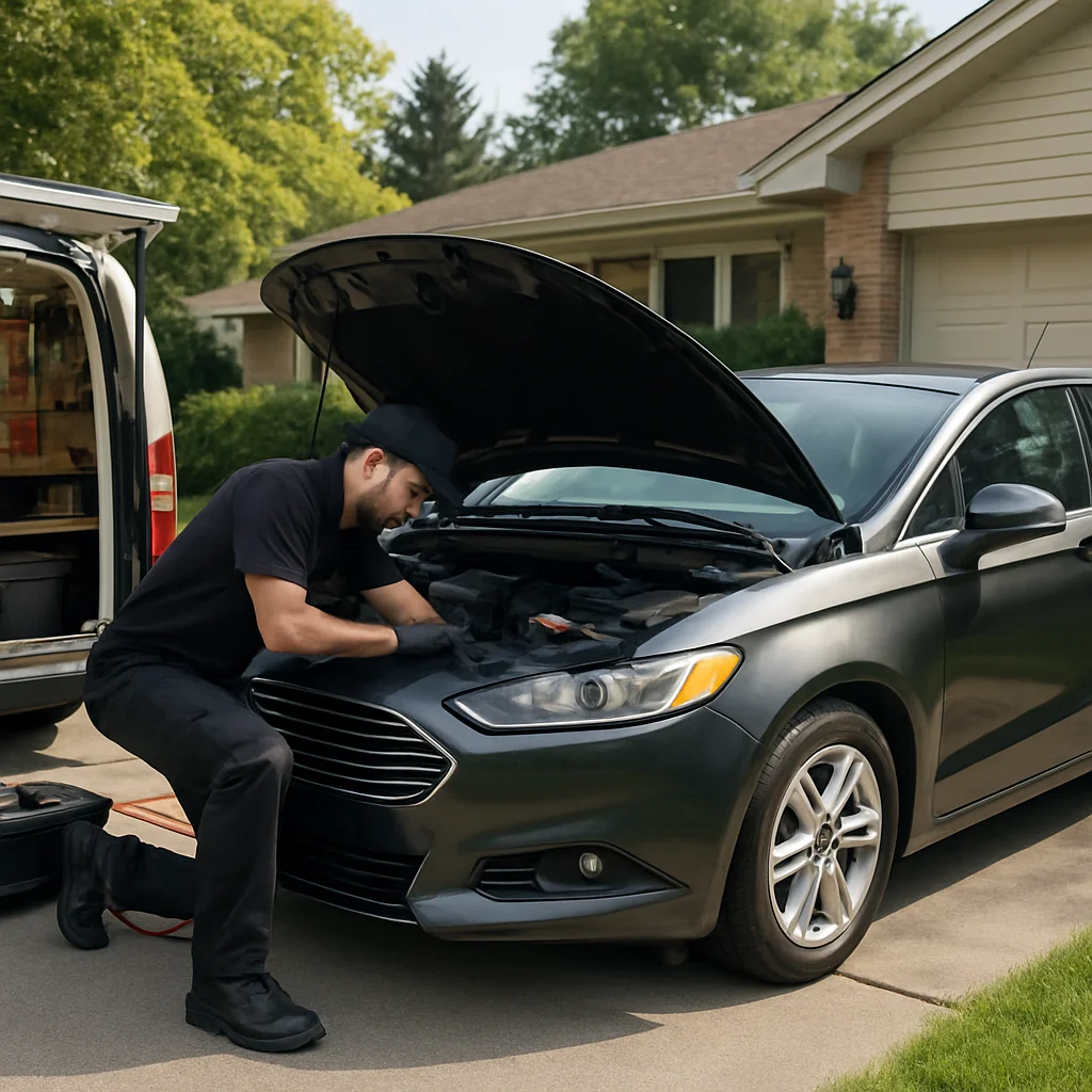 Angel Mechanic Mobile Oil Change for Ford owners