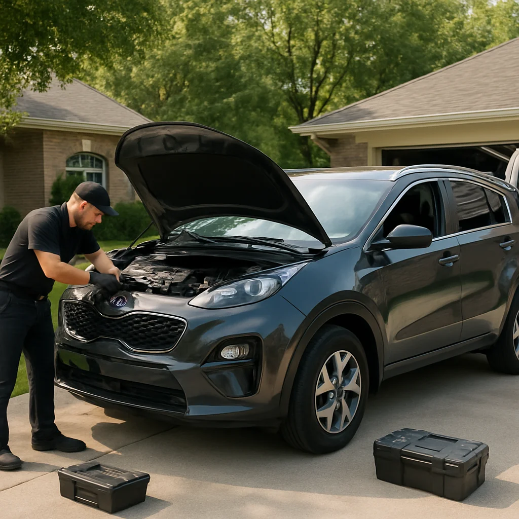 Angel Mechanic Mobile Oil Change for Kia owners