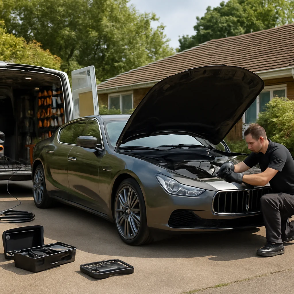 Angel Mechanic Mobile Oil Change for Maserati owners