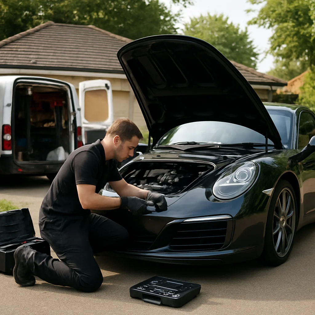 Angel Mechanic Mobile Oil Change for Porsche owners