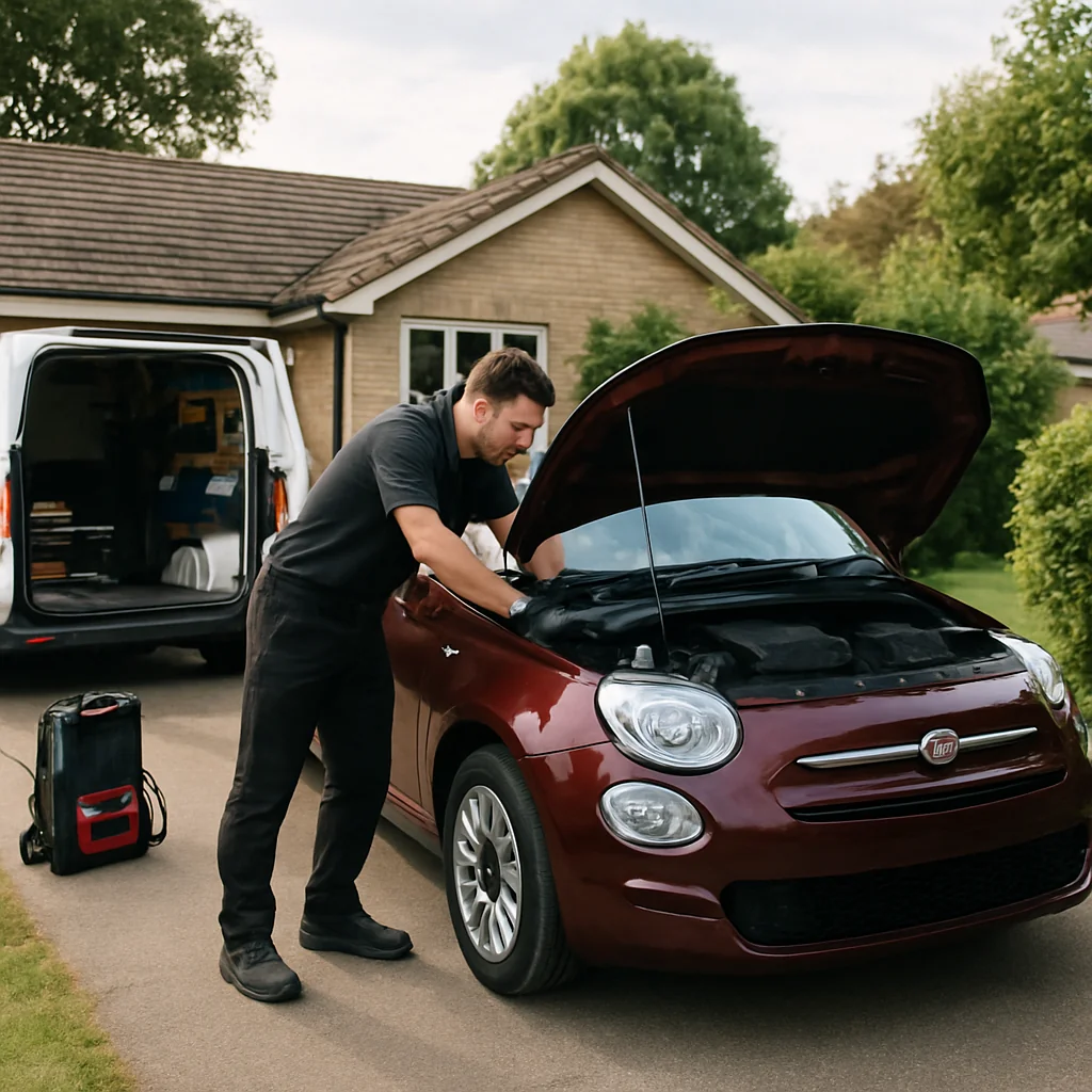 Angel Mechanic Mobile Oil Change for Fiat owners