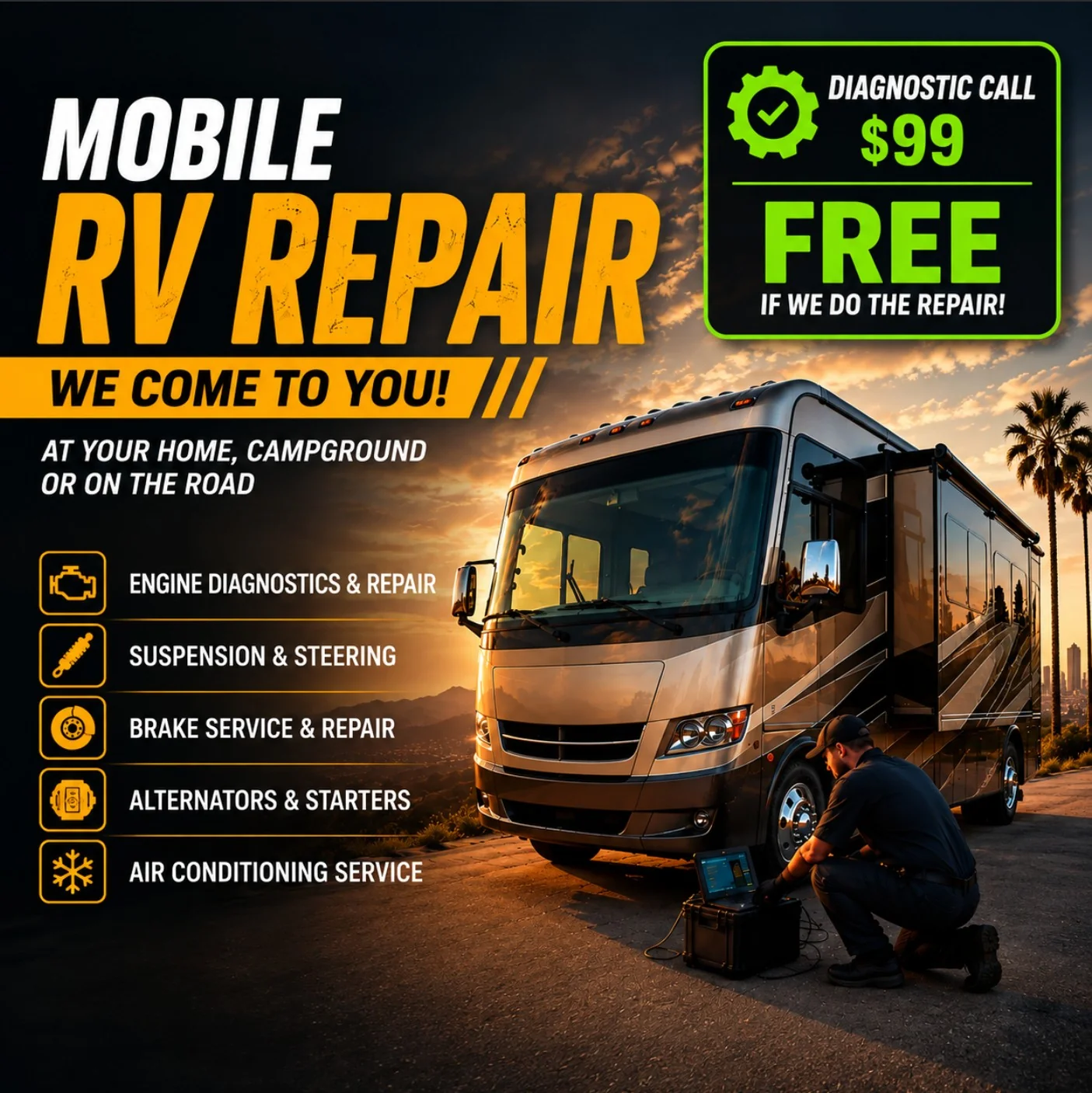 Mobile RV Repair Service — We Come to You