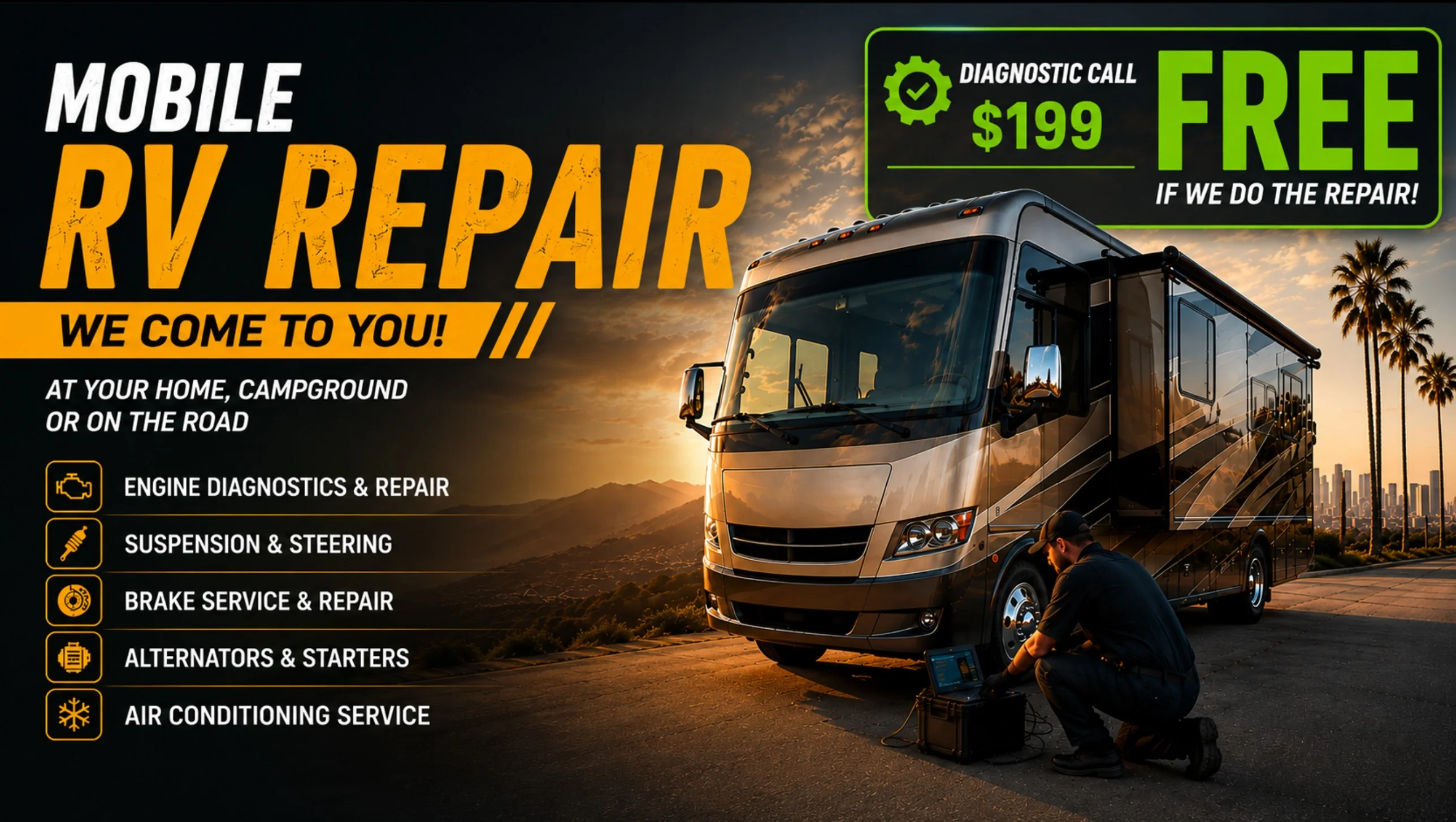 Mobile RV Repair & Service — We Come to Your Driveway or Campsite