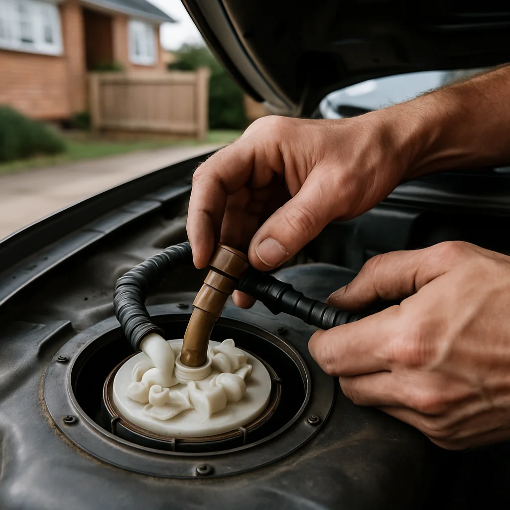 Mobile fuel pump replacement, done in your driveway.